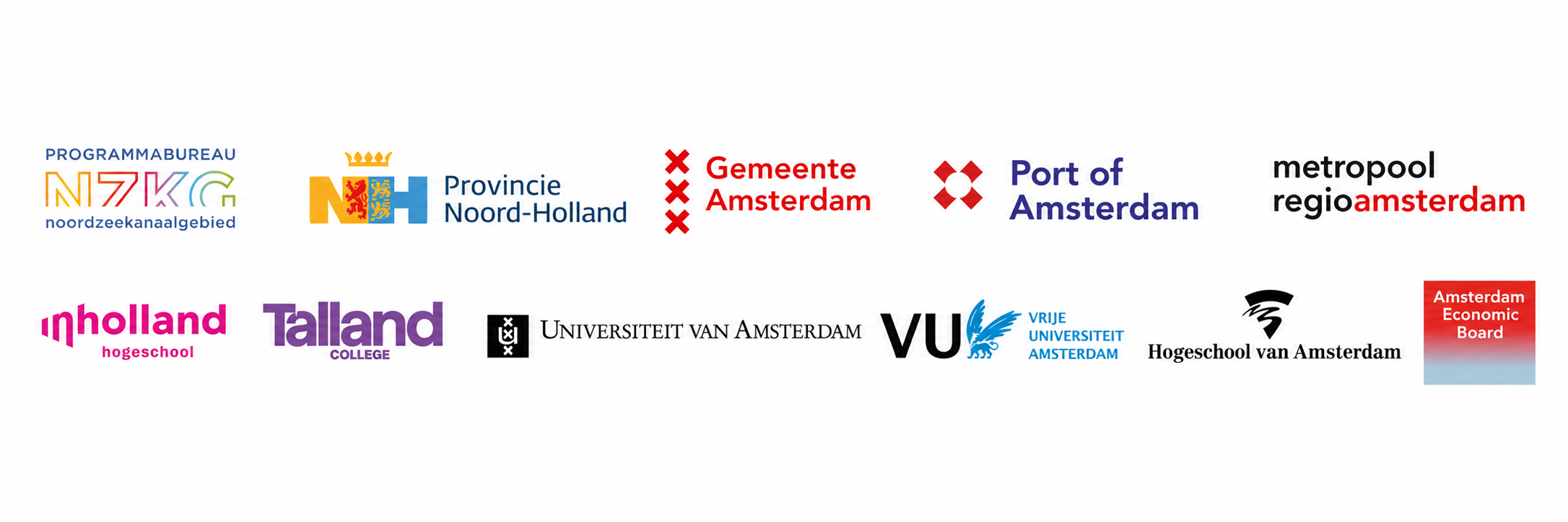 Logo's samenwerkende partijen