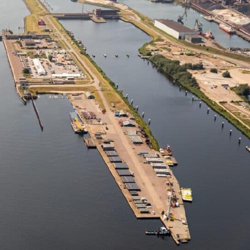 Nieuwsbericht afbeelding betreft Van Hattum en Blankevoort bouwt constructie voor selectief onttrekken bij Zeesluis IJmuiden